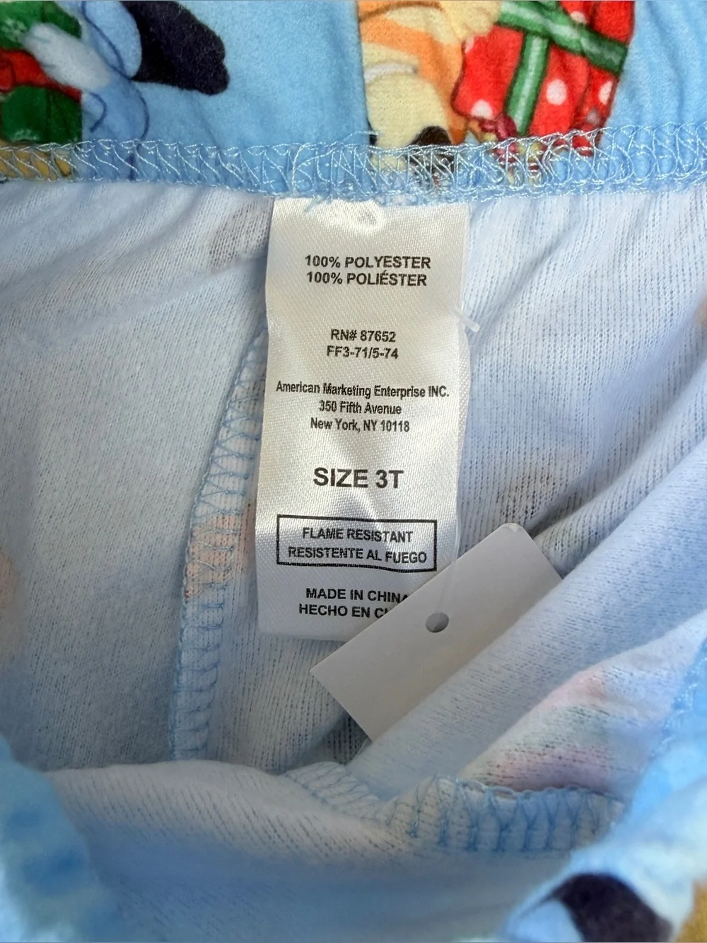 Bluey Bingo Christmas Pajamas 3T 2 Piece NWT